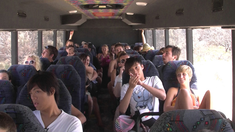 Inside a Sunset Safaris Bus - Style and Comfort