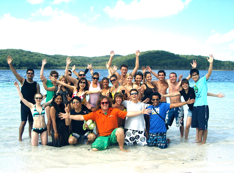 Everyone LOVES Lake Birrabeen - Fraser Island